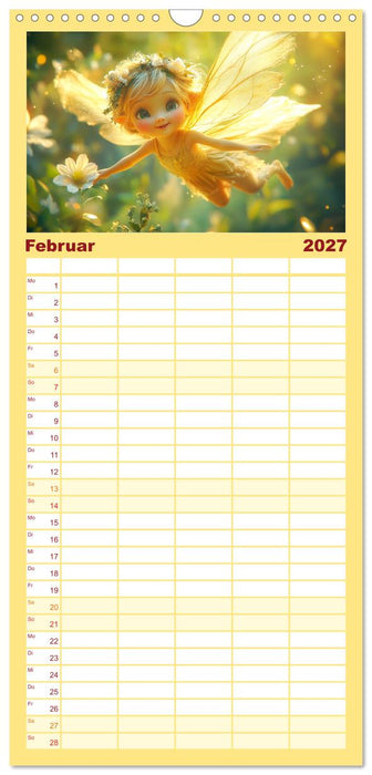 Zauberhaftes Elfenland. Die duftige Welt der Naturgeister (CALVENDO Familienplaner 2027)