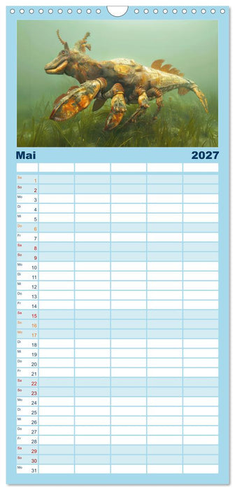 Fantastische Unterwasserkreaturen - Hybridtiere (CALVENDO Familienplaner 2027)
