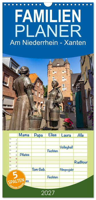 Am Niederrhein - Xanten (CALVENDO Familienplaner 2027)