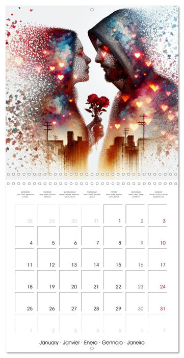 Les liens de l'amour (CALVENDO Calendrier mensuel 2027)