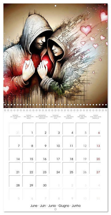 Les liens de l'amour (CALVENDO Calendrier mensuel 2027)