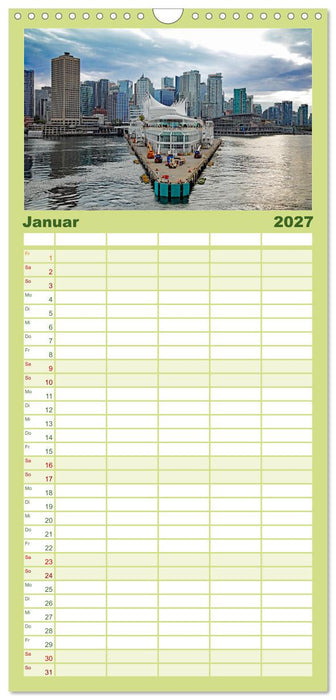 Von Vancouver nach Alaska (CALVENDO Familienplaner 2027)