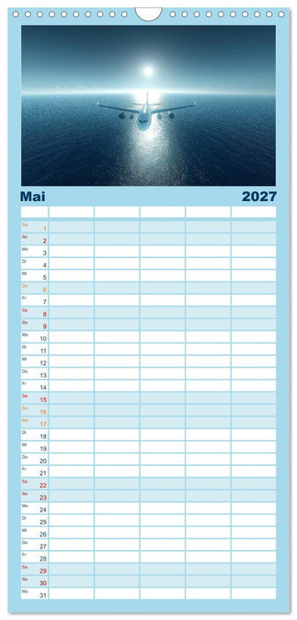 Flugzeugkalender - Die schönsten Passagiermaschinen (CALVENDO Familienplaner 2027)