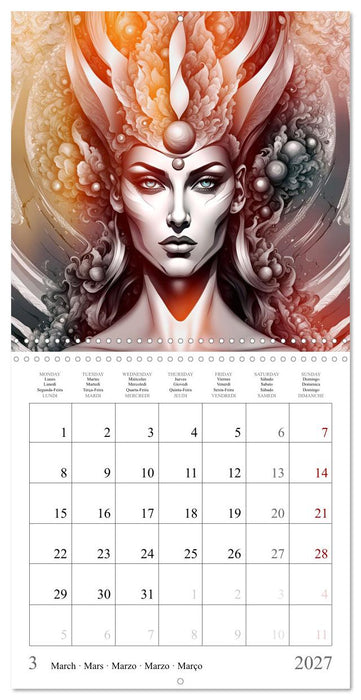 Univers Enchanteresses (CALVENDO Calendrier mensuel 2027)