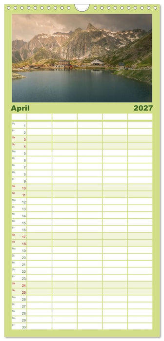Natur im Aostatal (CALVENDO Familienplaner 2027)