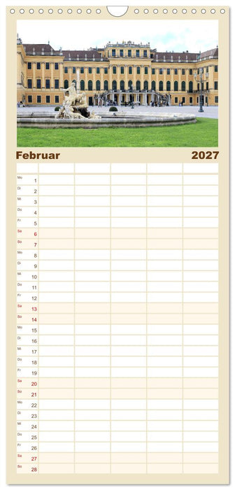 Bezauberndes Wien (CALVENDO Familienplaner 2027)