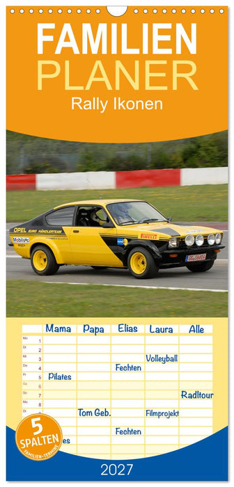 Rally Ikonen (CALVENDO Familienplaner 2027)