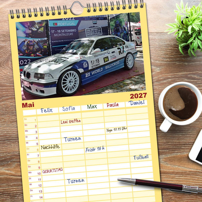 Rally Ikonen (CALVENDO Familienplaner 2027)