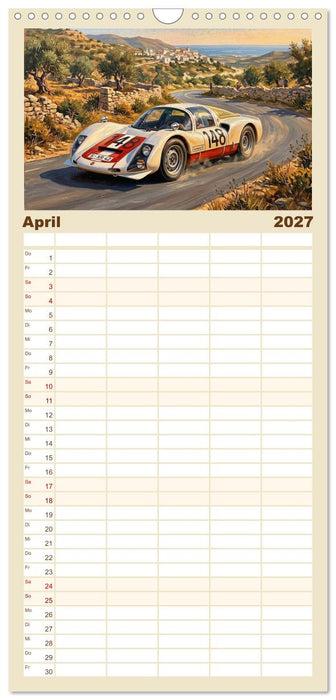 Rückblick Targa Florio - Die 1960er und 1970er Jahre (CALVENDO Familienplaner 2027)