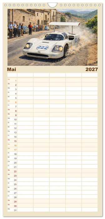 Rückblick Targa Florio - Die 1960er und 1970er Jahre (CALVENDO Familienplaner 2027)