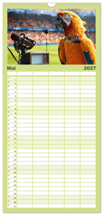 Der tierisch lustige Fußballkalender (CALVENDO Familienplaner 2027)