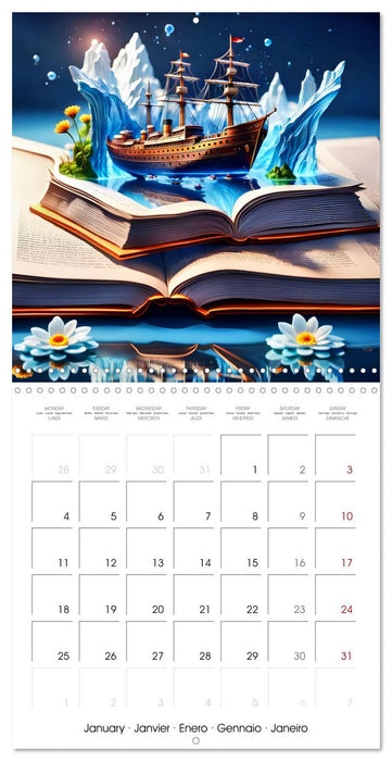 Fantastic surreal book worlds (CALVENDO Monthly Calendar 2027)