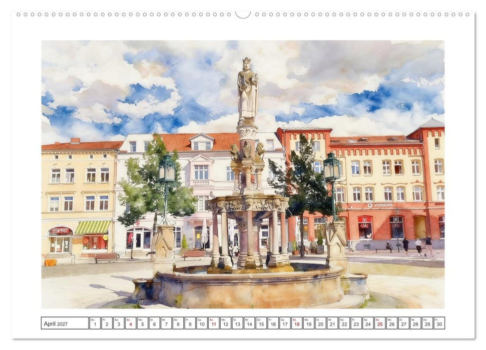 Historische Altstädte in Thüringen (CALVENDO Wandkalender 2027)