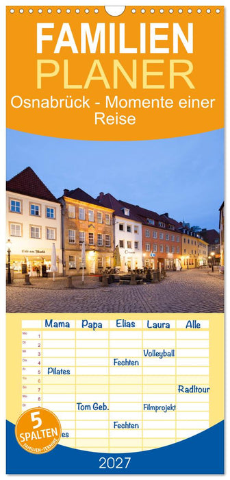 Osnabrück - Momente einer Reise (CALVENDO Familienplaner 2027)