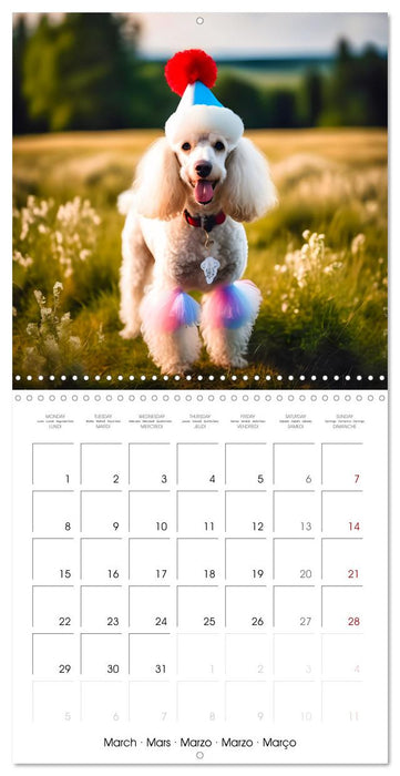 Dogs with matching hats (CALVENDO Monthly Calendar 2027)