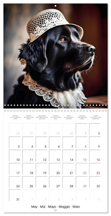 Dogs with matching hats (CALVENDO Monthly Calendar 2027)