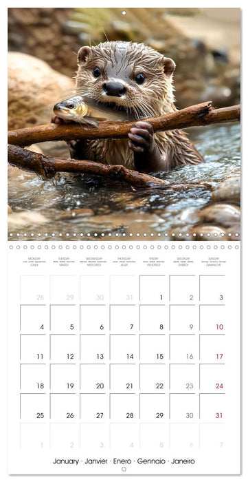 Cute Otter Moments (CALVENDO Monthly Calendar 2027)