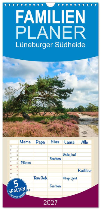 Lüneburger Südheide (CALVENDO Familienplaner 2027)