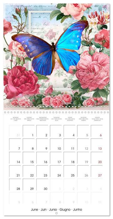 Dans le jardin de Monsieur Pierre-Joseph Redouté (CALVENDO Calendrier mensuel 2027)