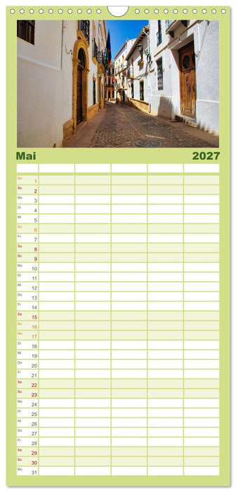Ronda in Andalusien - Stadt auf einem Felsplateau (CALVENDO Familienplaner 2027)