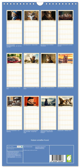Katzen schaffen Kunst (CALVENDO Familienplaner 2027)