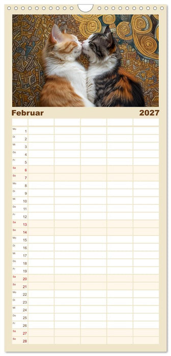 Katzen schaffen Kunst (CALVENDO Familienplaner 2027)