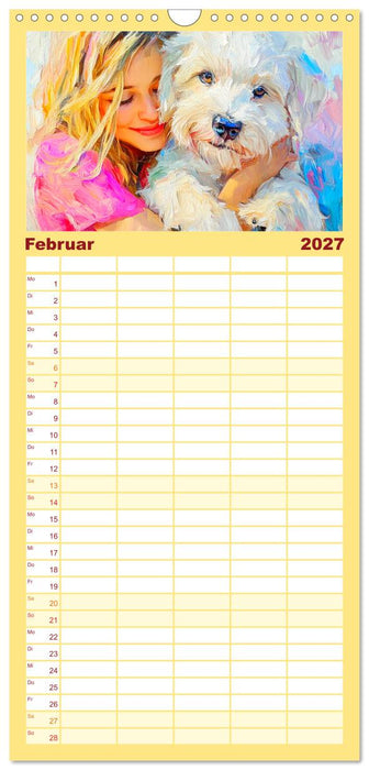Mensch und Hund. Herzensverbindungen (CALVENDO Familienplaner 2027)