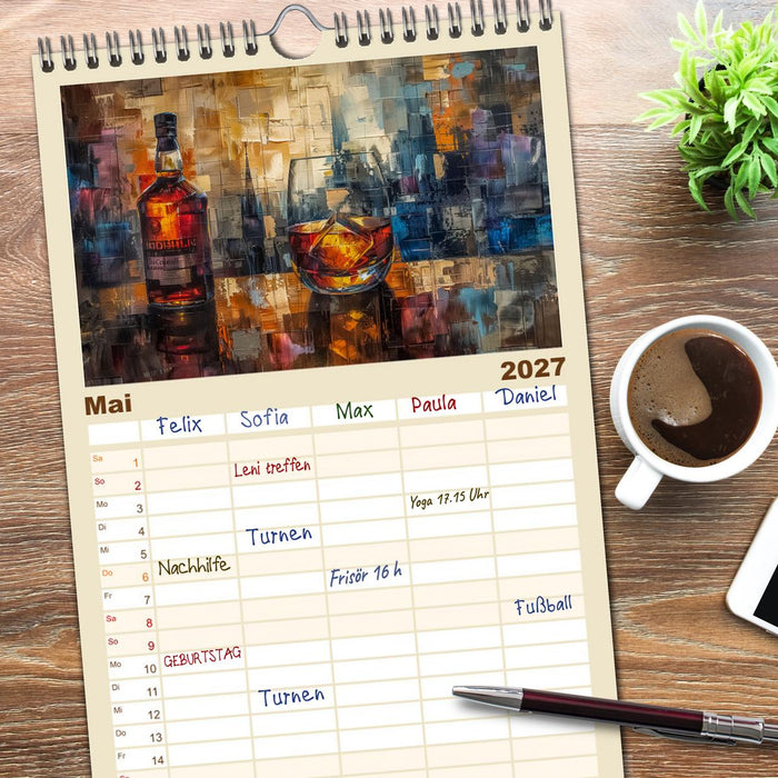Spirit of Whisky (CALVENDO Familienplaner 2027)