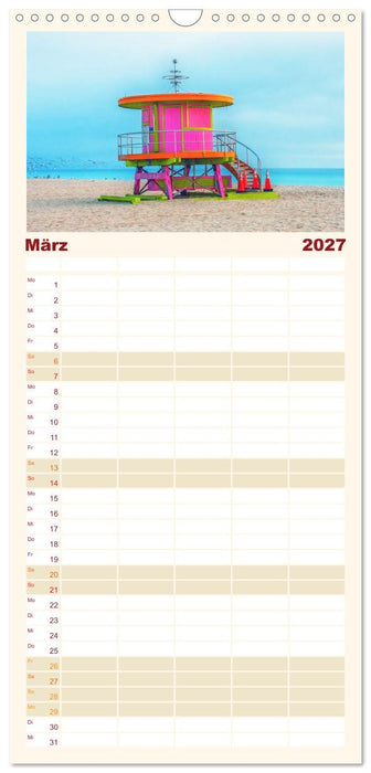 Miami - pulsierende Metropole (CALVENDO Familienplaner 2027)