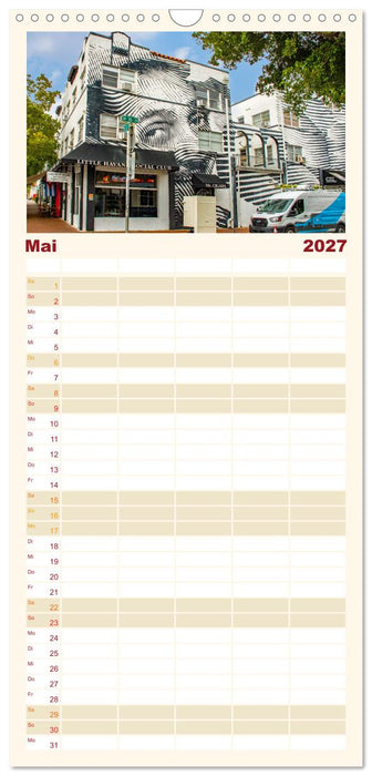 Miami - pulsierende Metropole (CALVENDO Familienplaner 2027)