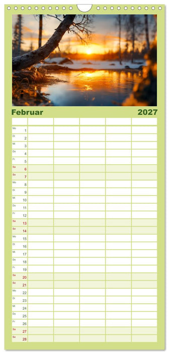 Mystik der Wälder (CALVENDO Familienplaner 2027)