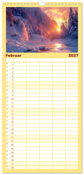 Wo Wasser und Magie sich vereinen (CALVENDO Familienplaner 2027)