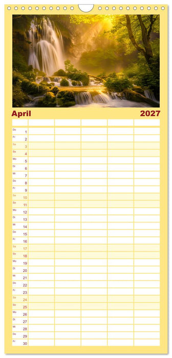 Wo Wasser und Magie sich vereinen (CALVENDO Familienplaner 2027)