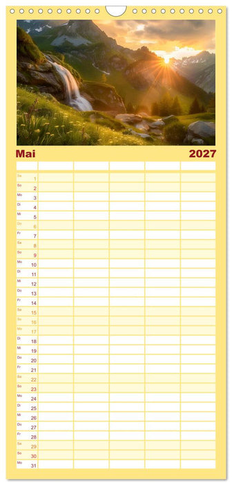 Wo Wasser und Magie sich vereinen (CALVENDO Familienplaner 2027)