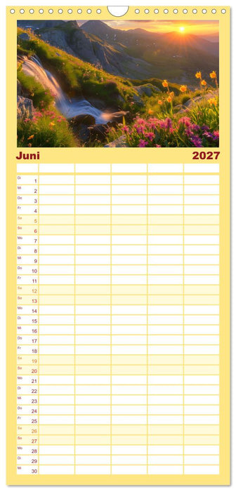 Wo Wasser und Magie sich vereinen (CALVENDO Familienplaner 2027)
