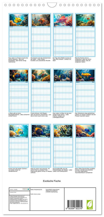 Exotische Fische (CALVENDO Familienplaner 2027)