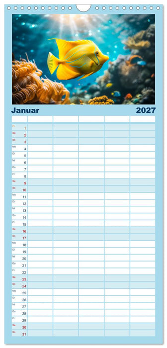 Exotische Fische (CALVENDO Familienplaner 2027)