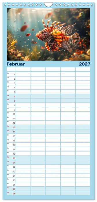 Exotische Fische (CALVENDO Familienplaner 2027)