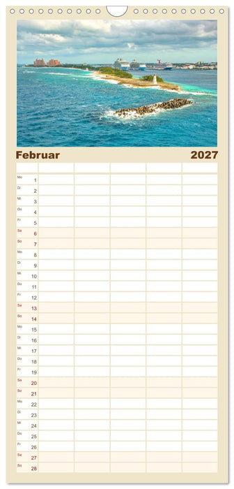 Nassau - Stadt mit karibischem Flair (CALVENDO Familienplaner 2027)