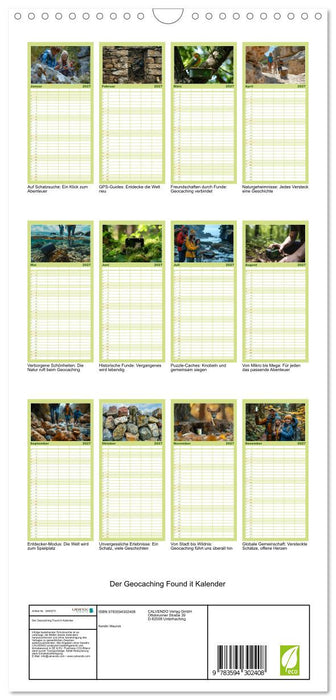 Der Geocaching Found it Kalender (CALVENDO Familienplaner 2027)