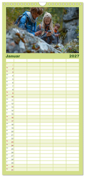 Der Geocaching Found it Kalender (CALVENDO Familienplaner 2027)