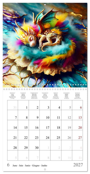 De jolis bébés dragons (CALVENDO Calendrier mensuel 2027)