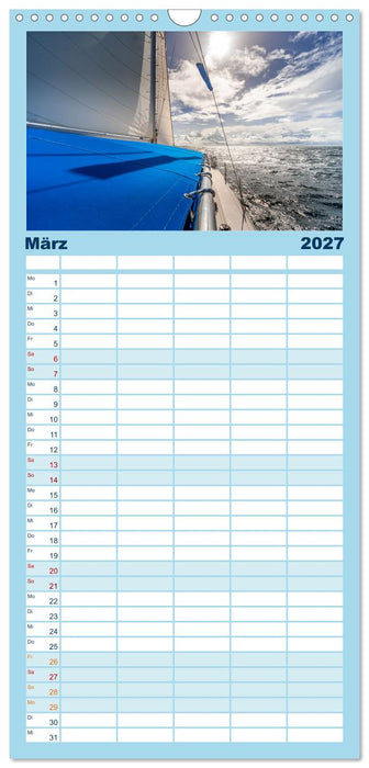 Karibische Segelträume (CALVENDO Familienplaner 2027)