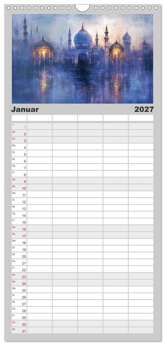 Visionen aus 1001 Nacht (CALVENDO Familienplaner 2027)