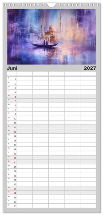 Visionen aus 1001 Nacht (CALVENDO Familienplaner 2027)