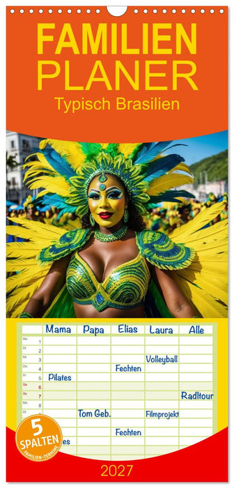 Typisch Brasilien (CALVENDO Familienplaner 2027)