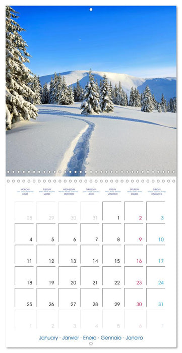Ski mountaineering - Experience the mountains in winter (CALVENDO Monthly Calendar 2027)
