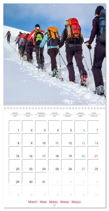 Ski mountaineering - Experience the mountains in winter (CALVENDO Monthly Calendar 2027)