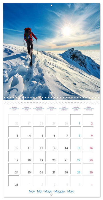 Ski mountaineering - Experience the mountains in winter (CALVENDO Monthly Calendar 2027)