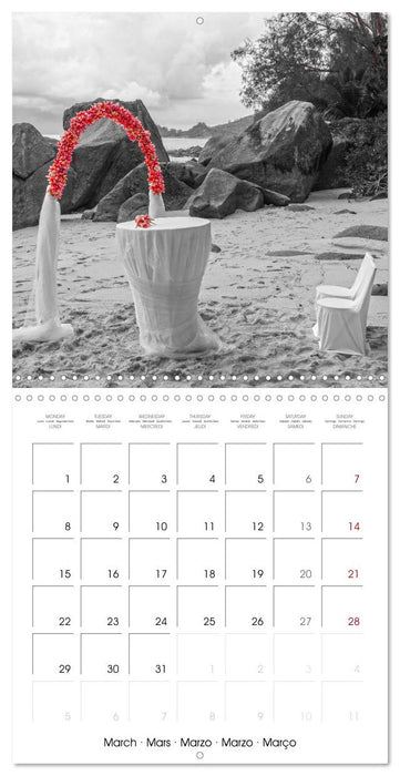 Red spots around the world (CALVENDO Monthly Calendar 2027)